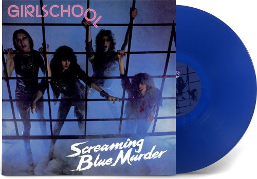 Girlschool Screaming blue murder LP modrá
