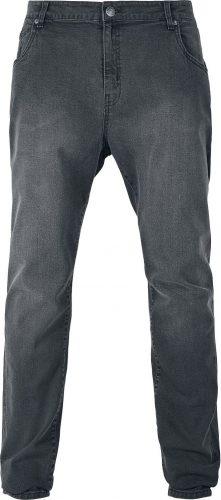 Urban Classics Slim fit džíny se zipy Džíny černá