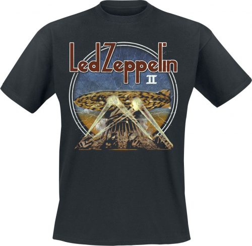 Led Zeppelin LZII Searchlights Tričko černá