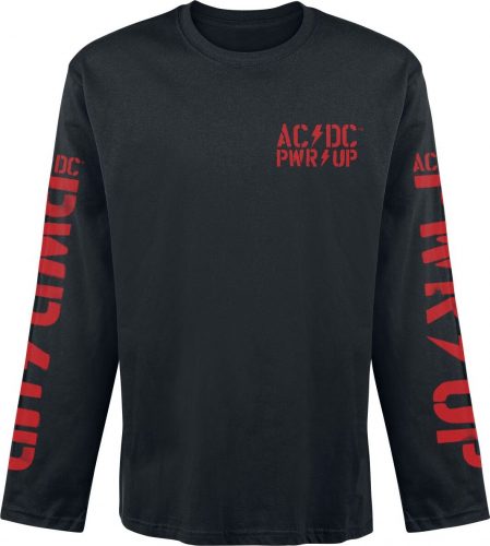 AC/DC PWR Up Tričko s dlouhým rukávem černá