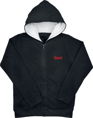 Slipknot Metal-Kids - Logo detská mikina s kapucí na zip černá