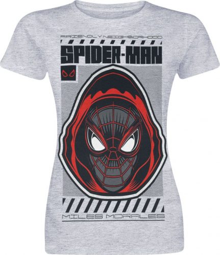 Spider-Man Miles Morales - Hood Dámské tričko prošedivelá