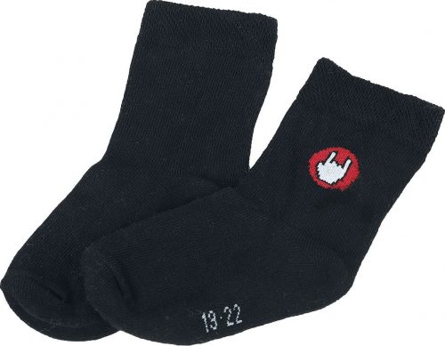 EMP Basic Collection Dětské ponožky s rukou detské ponožky černá