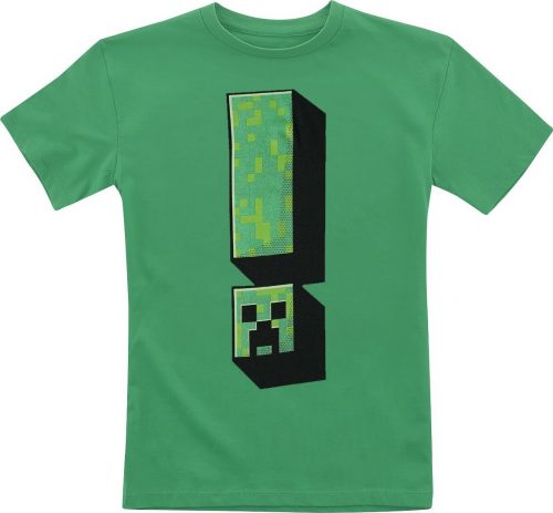 Minecraft Kids - Creeper Exclamation detské tricko zelená