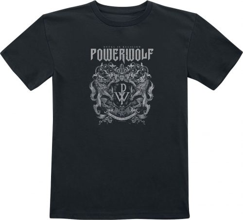 Powerwolf Metal-Kids - Crest detské tricko černá