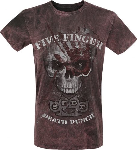 Five Finger Death Punch Big Skull Magic Day Tričko vínová