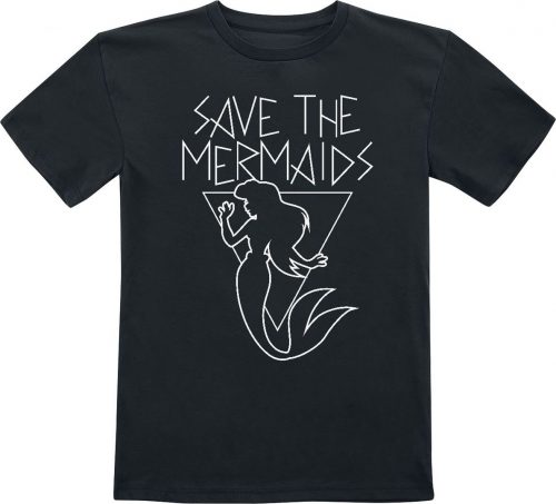 Ariel - Malá mořská víla Kids - Save The Mermaids detské tricko černá
