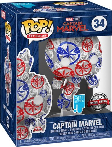 Captain Marvel Vinylová figurka č. 34 Captain Marvel - (Art Series) Sberatelská postava standard