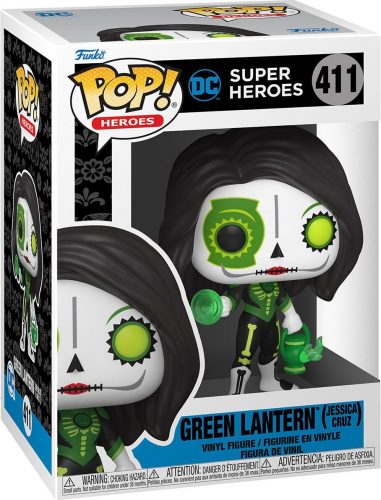 Green Lantern Vinylová figurka č. 411 Dia De Los DC - Green Lantern (Jessica Cruz) Sberatelská postava standard