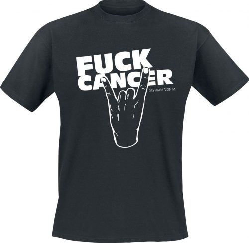 Fuck Cancer by Myriam von M Fuck Cancer Hands Tričko černá