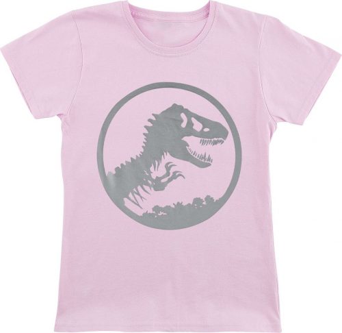 Jurassic Park Kids - Silver Logo detské tricko růžová
