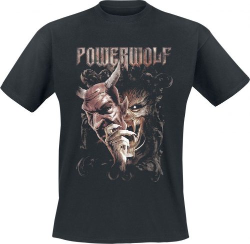 Powerwolf Mask Tričko černá