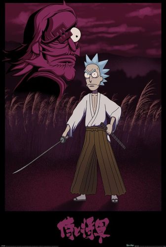 Rick And Morty Samurai Rick plakát vícebarevný