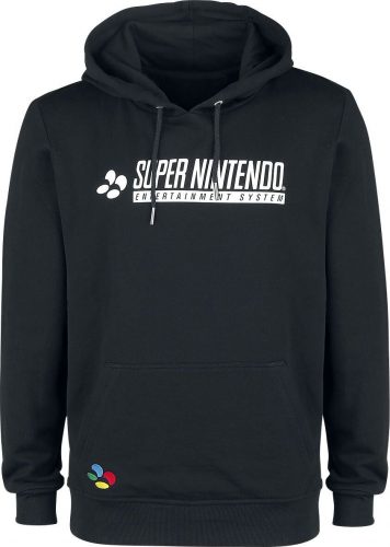 Nintendo SNES - Super Nintendo Entertainment System - Controller Mikina s kapucí černá