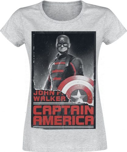 The Falcon And the Winter Soldier Captain America Dámské tričko šedý vres