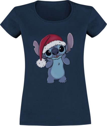 Lilo & Stitch Santa Stitch Dámské tričko modrá