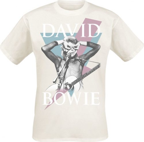 David Bowie Owl Eye Bolt Tričko šedobílá