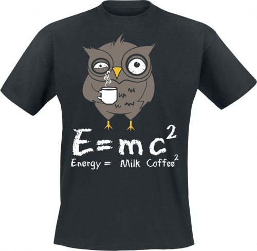 Energy Milk Coffee Tričko černá