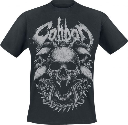 Caliban Cadavar Skulls Tričko černá