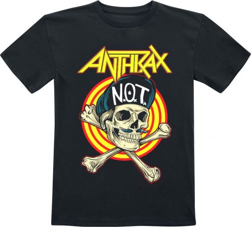 Anthrax Kids - N.O.T. Man Skull detské tricko černá