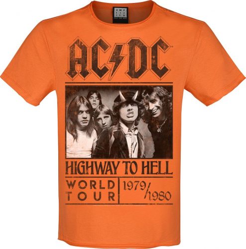 AC/DC Amplified Collection - Highway To Hell Tričko oranžová