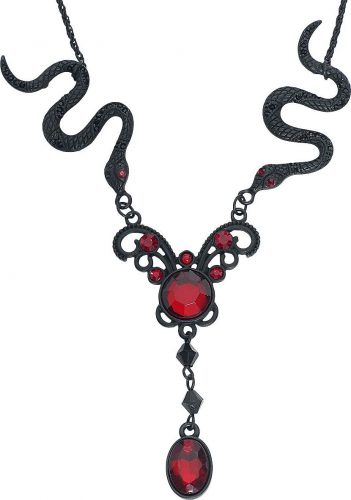 Gothicana by EMP Red Snakes Náhrdelník - řetízek cerná/cervená