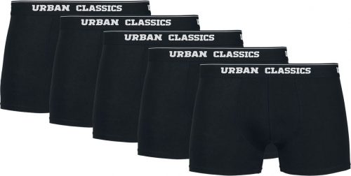 Urban Classics Organic Boxer Shorts 5-Pack Boxerky černá