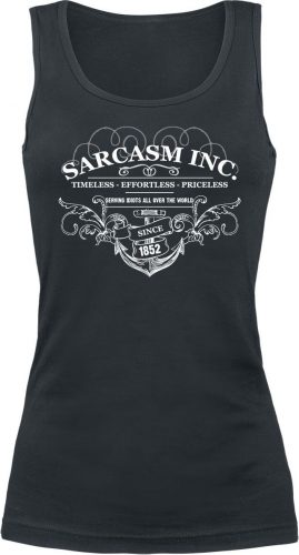 Sarcasm Inc. Dámský top černá