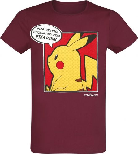 Pokémon Pikachu - Thinking Tričko červená