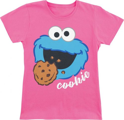 Sesame Street Kids - Cookie Monster detské tricko růžová