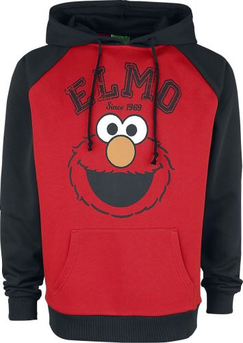Sesame Street Elmo Since 1969 Mikina s kapucí cerná/cervená