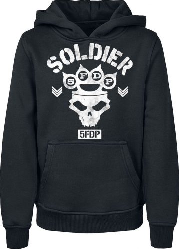 Five Finger Death Punch Kids - Soldier detská mikina s kapucí černá