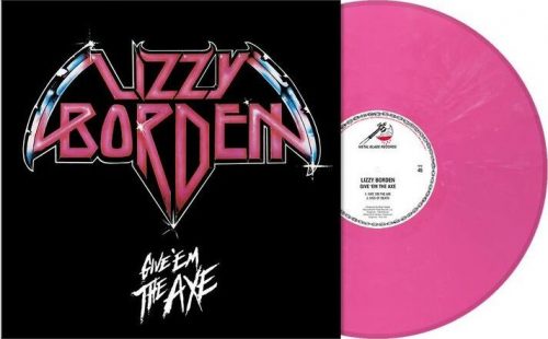 Lizzy Borden Give 'em the axe LP barevný
