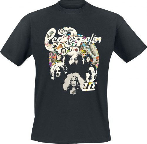 Led Zeppelin Photo III Tričko černá