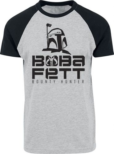 Star Wars Boba Fett - Bounty Hunter Tričko smíšená šedo-černá