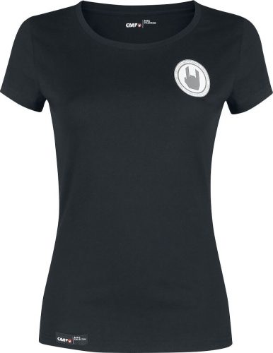 EMP Premium Collection Černé tričko s klasickým výstřihem Dámské tričko černá