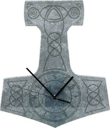 Acryl - nástěnné hodiny Thor's Hammer Nástenné hodiny šedá