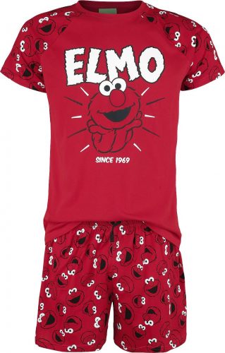 Sesame Street Elmo pyžama červená