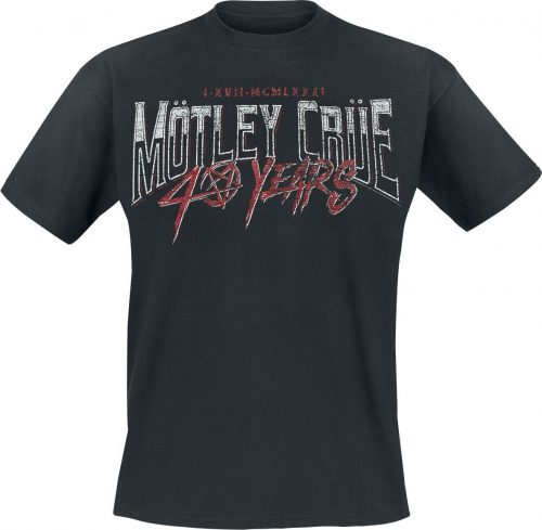 Mötley Crüe 40 Years - Stick To Your Guns Tričko černá