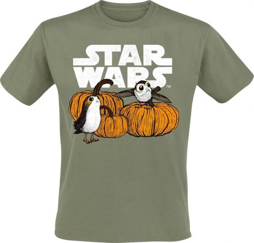 Star Wars Pumpkin Patch Porgs Tričko zelená