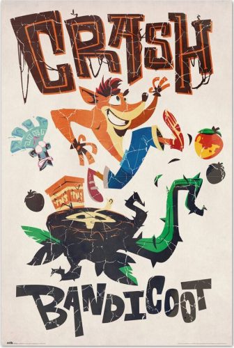 Crash Bandicoot Adventures plakát vícebarevný