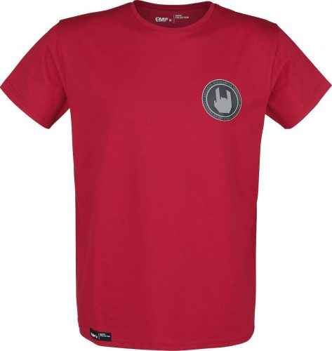 EMP Premium Collection Červené tričko s klasickým výstřihem Tričko červená