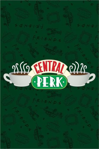 Friends Central Perk plakát zelená/bílá/cervená