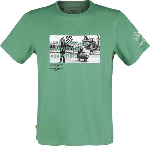 Timberland Tričko Moto Guzzi s grafikou na přední straně Tričko zelená