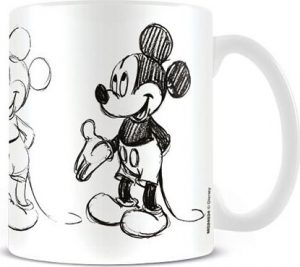 Mickey & Minnie Mouse Sketch Process Hrnek bílá/cerná