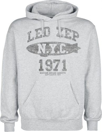 Led Zeppelin LZ College Mikina s kapucí šedá
