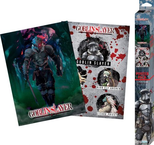Goblin Slayer Sada 2 plakátů Chibi Design plakát vícebarevný