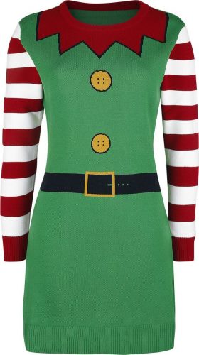 Ugly Christmas Sweater Christmas Elf Šaty vícebarevný
