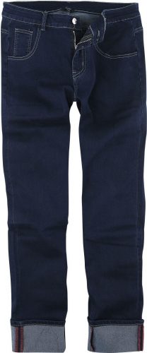 Banned Alternative Slim kalhoty Rockabilly Kalhoty modrá