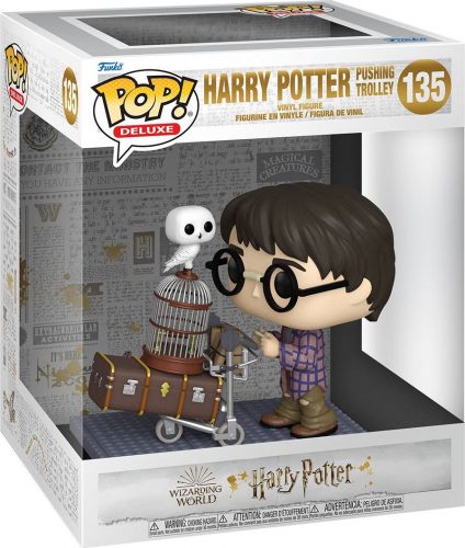 Harry Potter Vinylová figurka č. 135 Harry Pushing Trolley (Super Pop!) Sberatelská postava standard